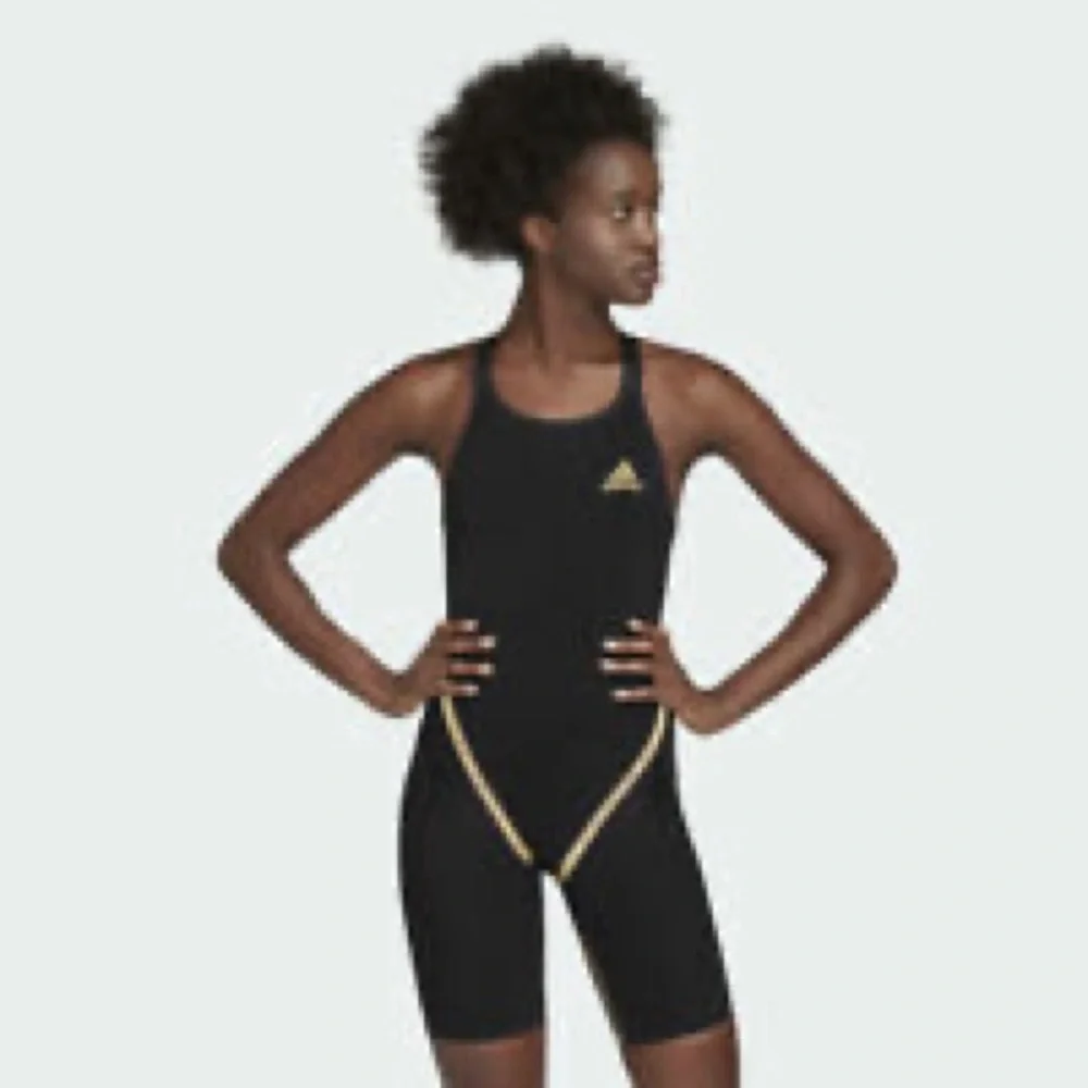 🎉Host Pick🎉 NWT Adidas: 22” Women’s Black/Gold Reflective Adizero Swimsuit
